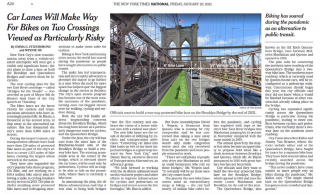 New York Times Bike Lanes on Bridges