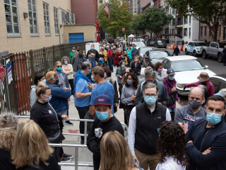 Line to Vote at Wagner Expand Early Voting