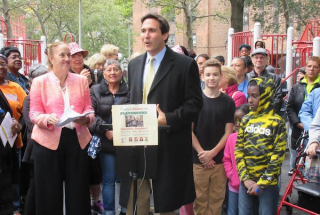 Ben Kallos and Gale Brewer Rally to Protect Public Housing NYCHA